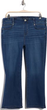 Liverpool Los Angeles Gia Glider Pull-On Crop Flare Jeans