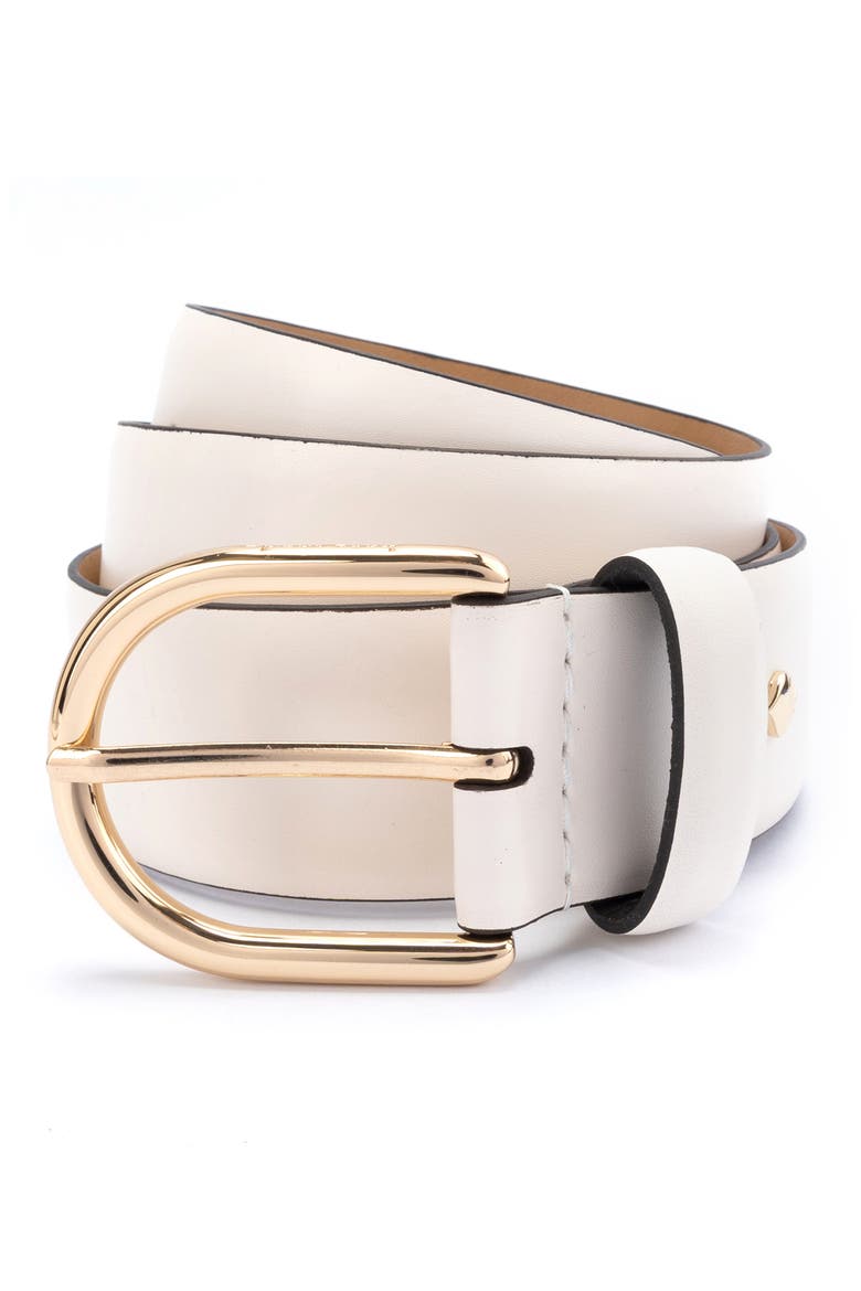 feather edge belt, Main, color, CREAM