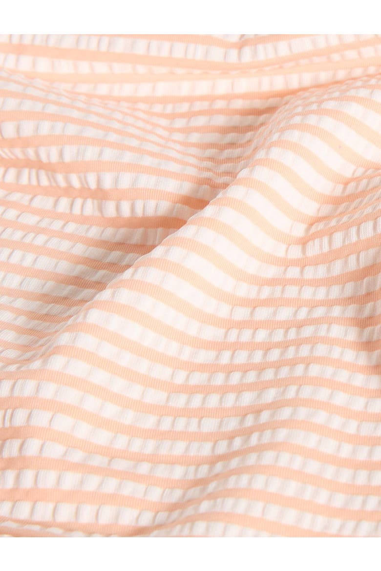 Striped High Cut Bikini Swim Bottom Swimsuit, Alternate, color, Light Cantaloupe