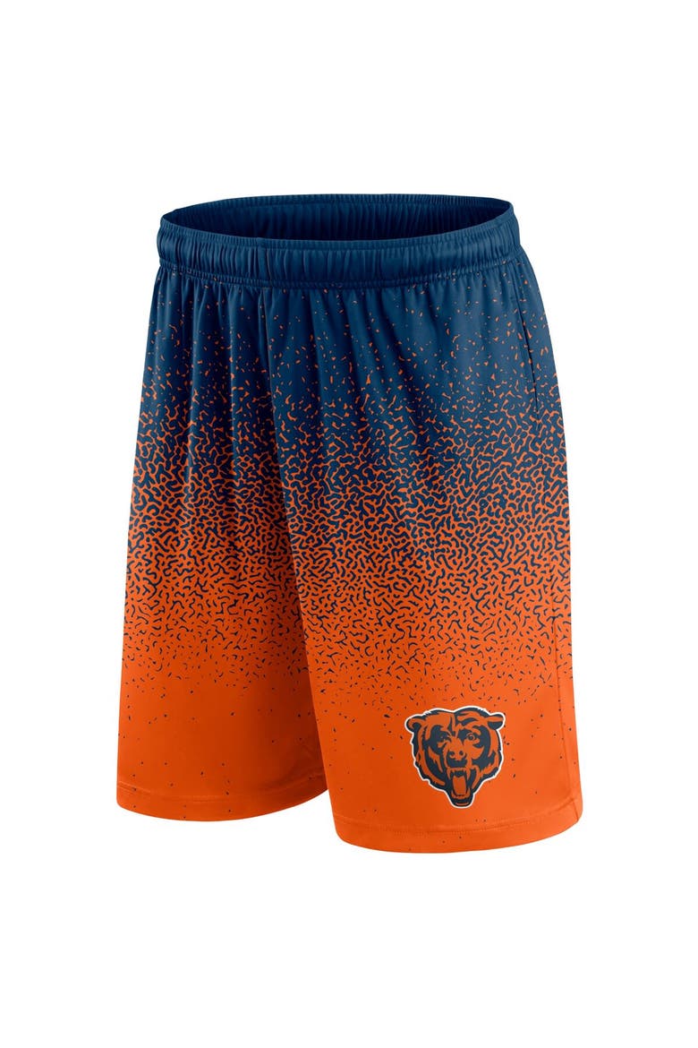Men's Fanatics Branded Navy/Orange Chicago Bears Ombre Shorts, Alternate, color, Navy