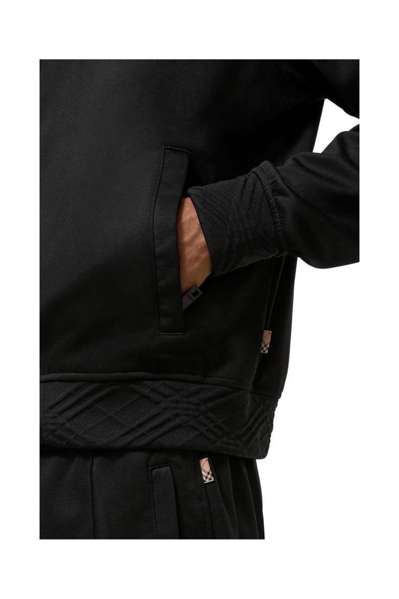 Cotton Blend Track Jacket, Alternate, color, Black
