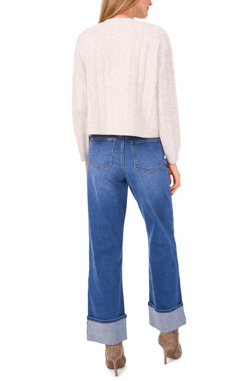 1.state Cable Knit Cardigan In Red