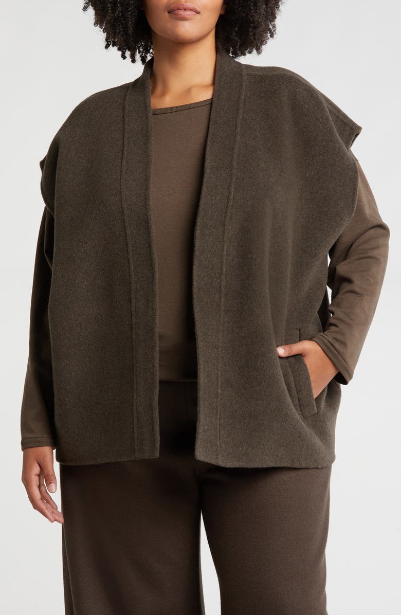 Eileen Fisher Wool Vest, Main, color, 