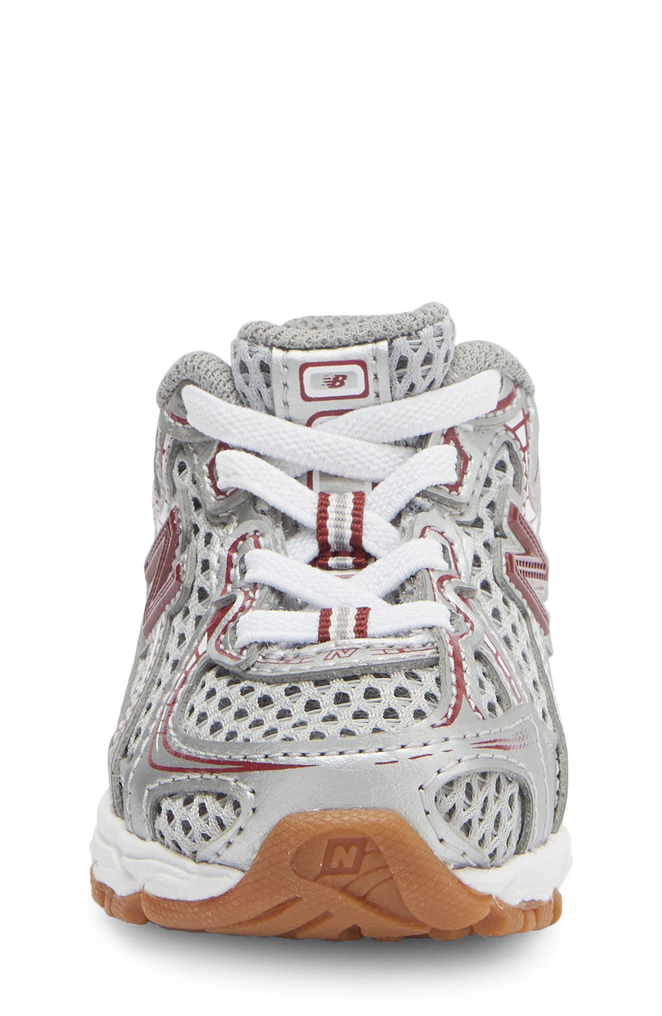 New Balance Kids' 740 Sneaker, Alternate, color, Silver Metallic/ Burgundy
