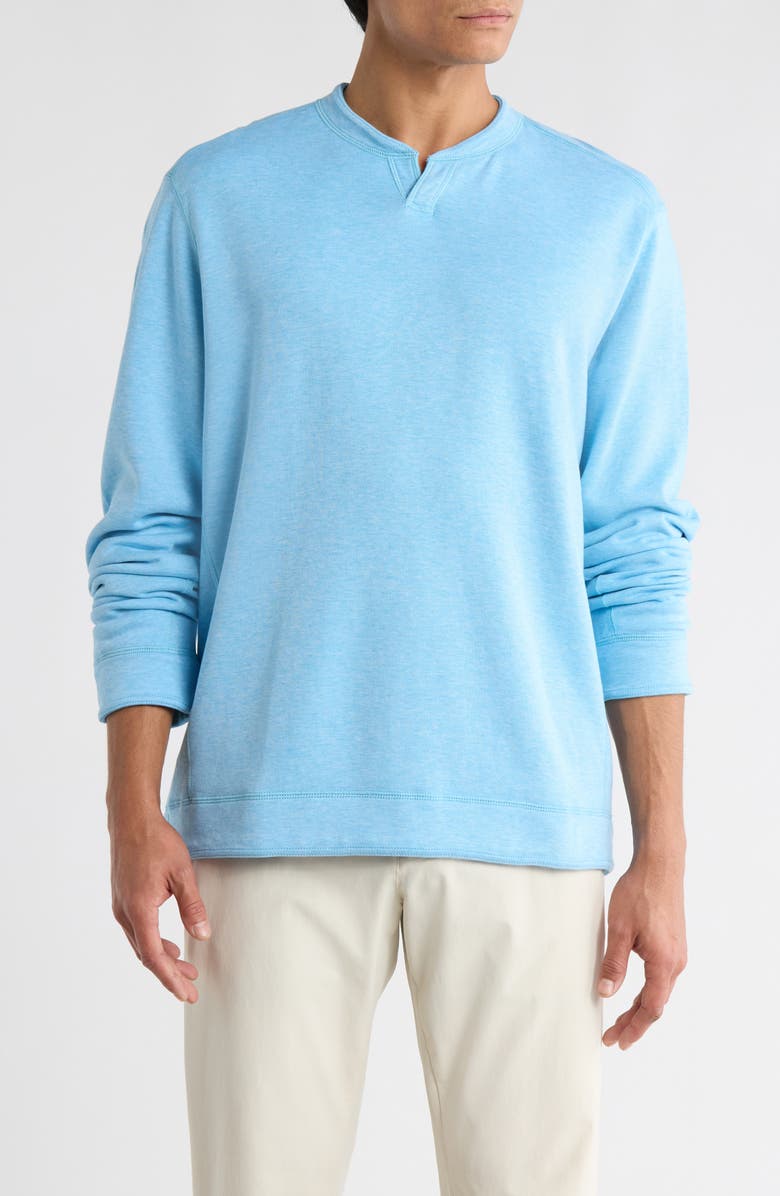 Tommy Bahama New Flip Coast Reversible Notch Neck Pullover, Main, color, Banff Blue