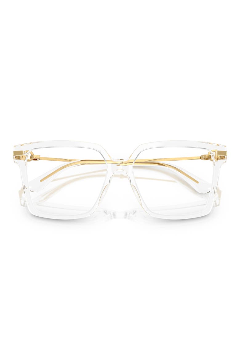 56mm Square Optical Glasses, Alternate, color, CRYSTAL