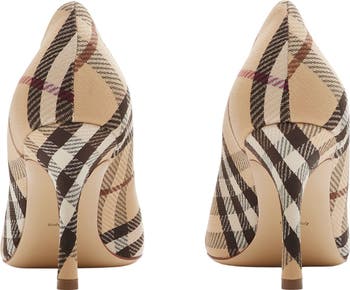 Baby Check Knit Pump