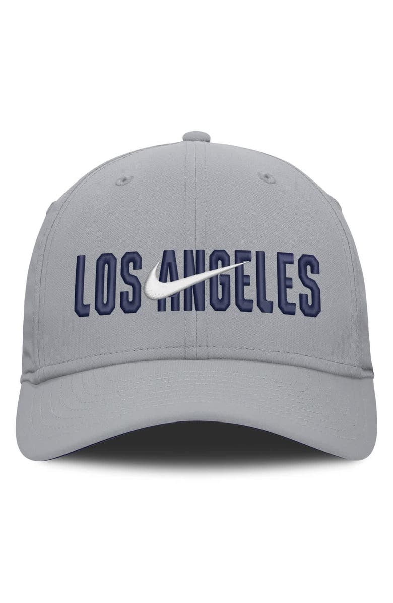 Nike Men's Nike  Gray Los Angeles Dodgers Primetime Rise Dri-FIT Flex Hat, Alternate, color, Gray