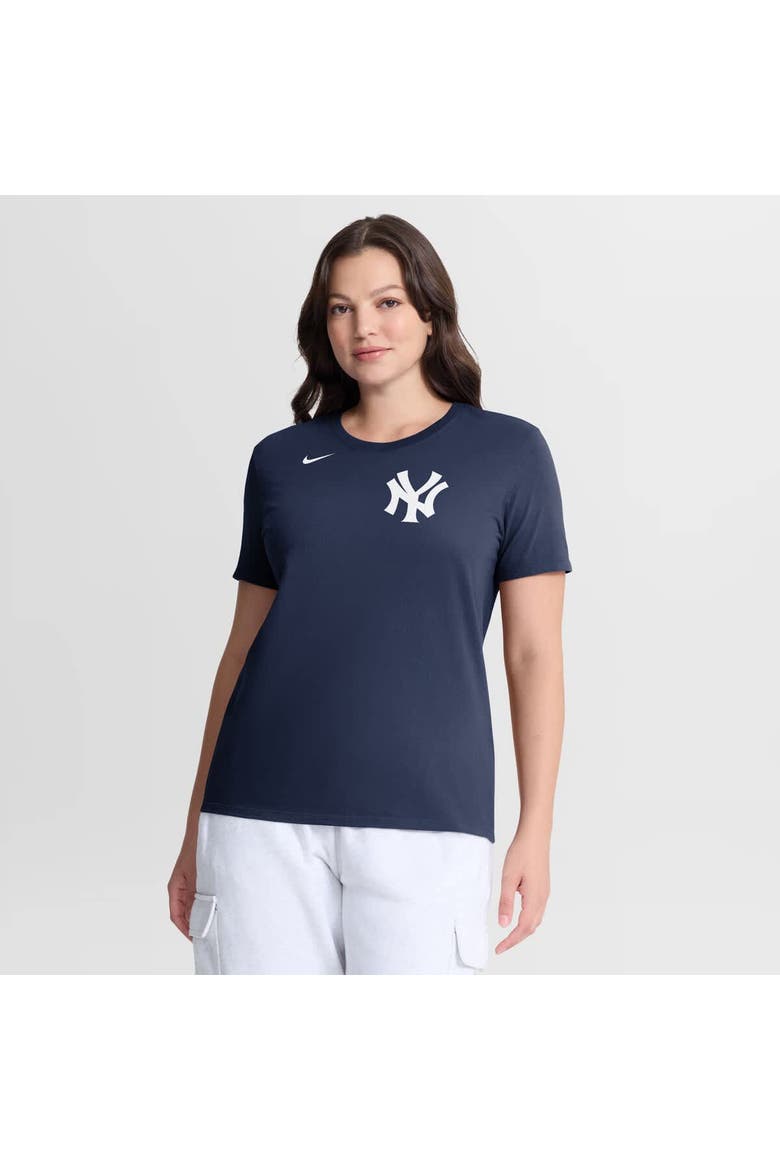 Women's Nike Navy New York Yankees Wordmark T-Shirt, Main, color, Navy