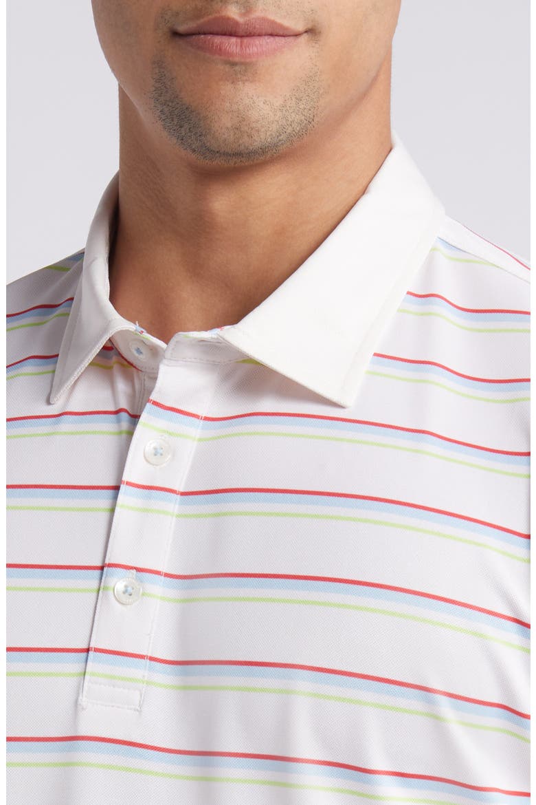 Cullen Stripe Golf Polo, Alternate, color, VINTAGE WHITE