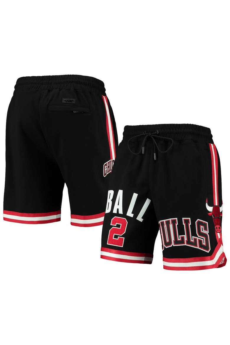 Men's Pro Standard Lonzo Ball Black Chicago Bulls Player Replica Shorts, Main, color, Black