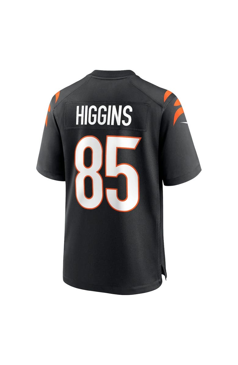 Nike Men's Nike Tee Higgins Black Cincinnati Bengals Game Jersey, Alternate, color,