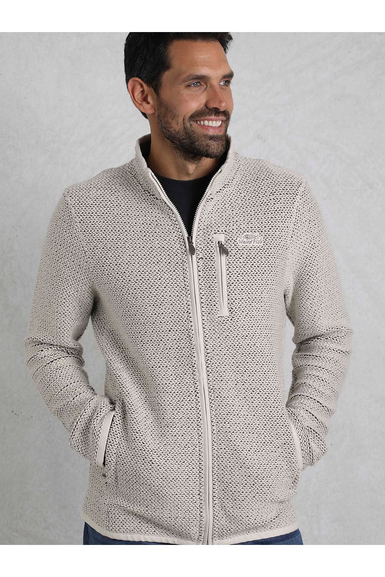 Transom Full Zip High Neck Jacket, Alternate, color, Ecru