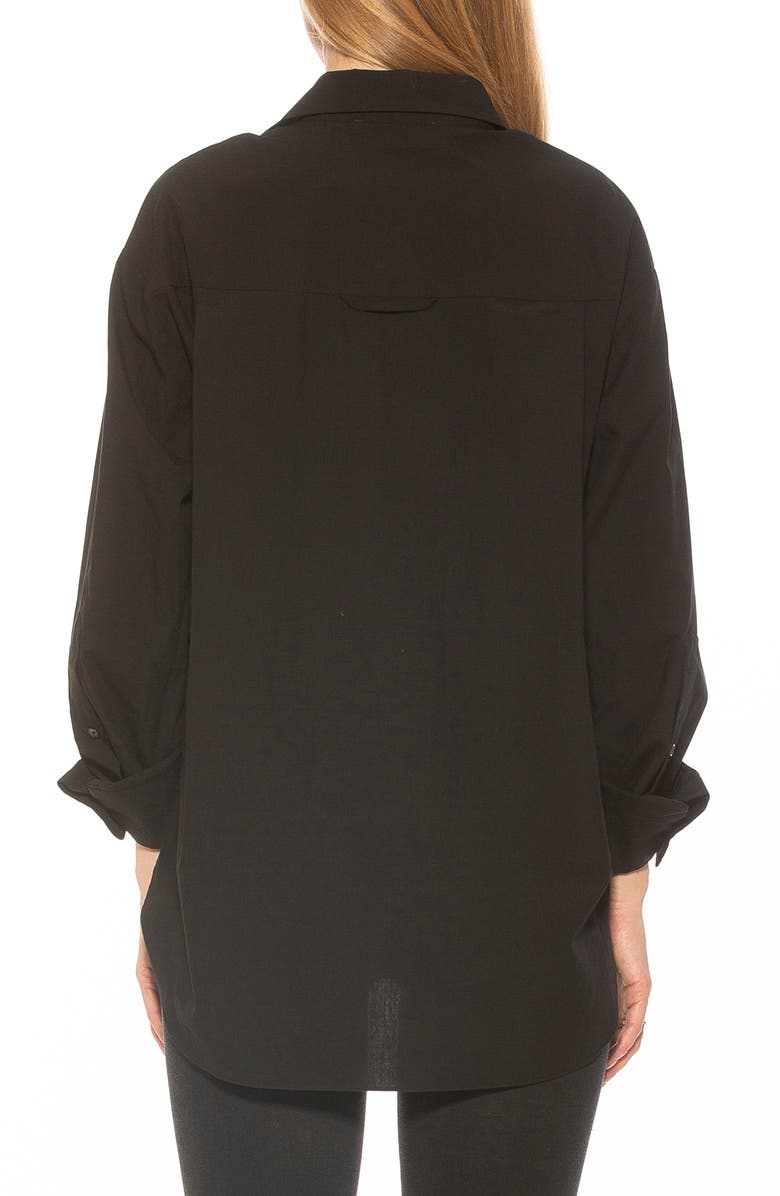 Alexia Admor Amber Classic Boyfriend Fit Button-Up Shirt, Alternate, color,
