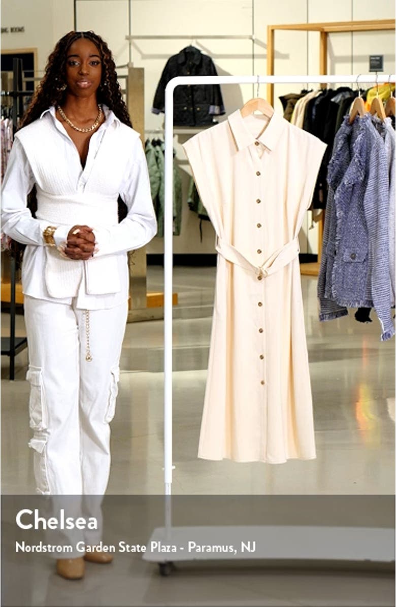 Marigold Belted Midi Shirtdress, sales video thumbnail