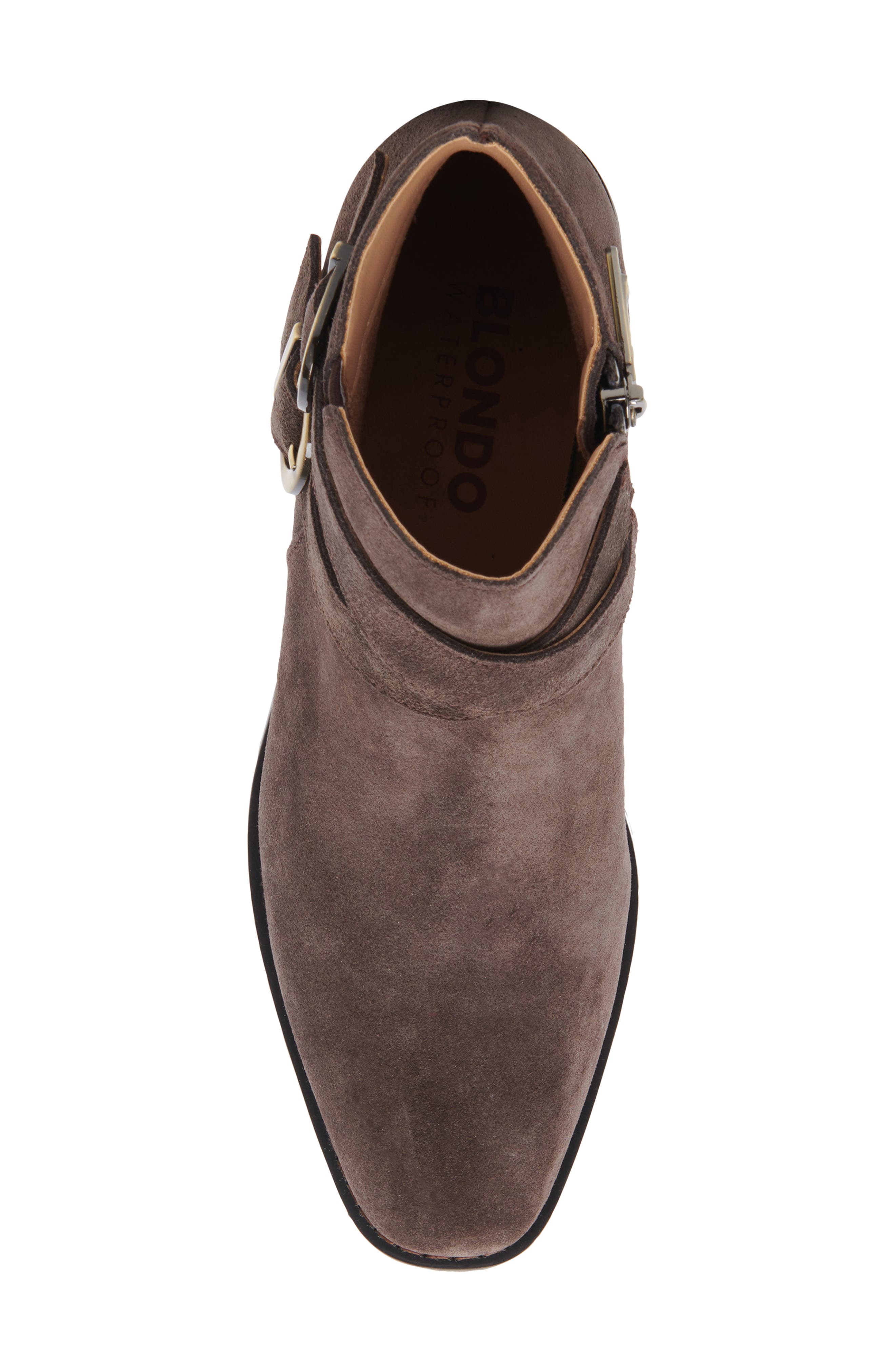 Sway Waterproof Bootie, Alternate, color, CHOCOLATE SUEDE