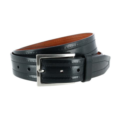 Wesley Covered Stitch Casual Leather Belt