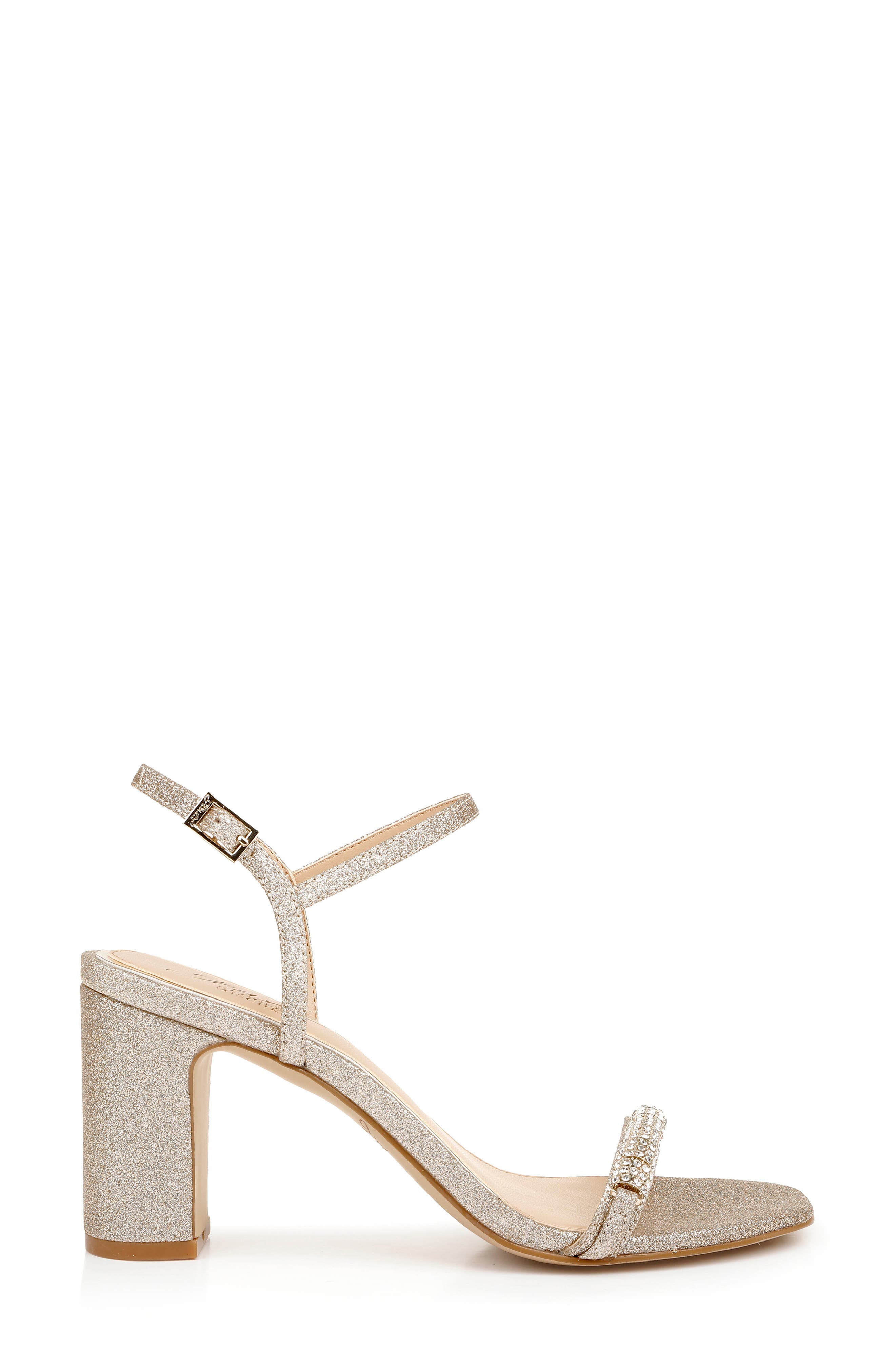Charlee Block Heel Sandal, Alternate, color, LIGHT GOLD