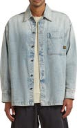 G-STAR Boxy Fit Denim Button-Up Overshirt