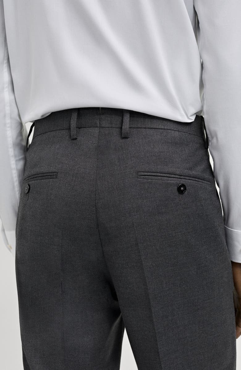 MANGO Milan Slim Fit Suit Pants, Alternate, color, Grey