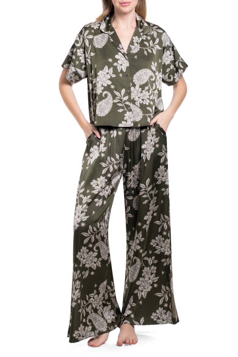 Paisley Satin Pajamas, Main, color, PAISLEY PRETTY