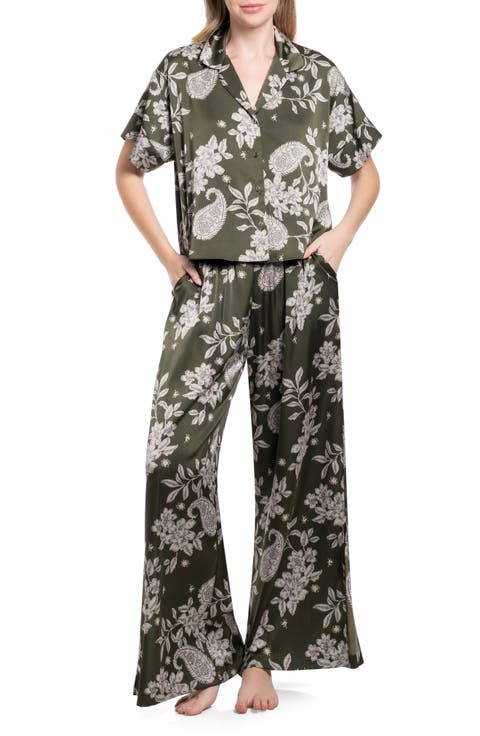 Paisley Satin Pajamas