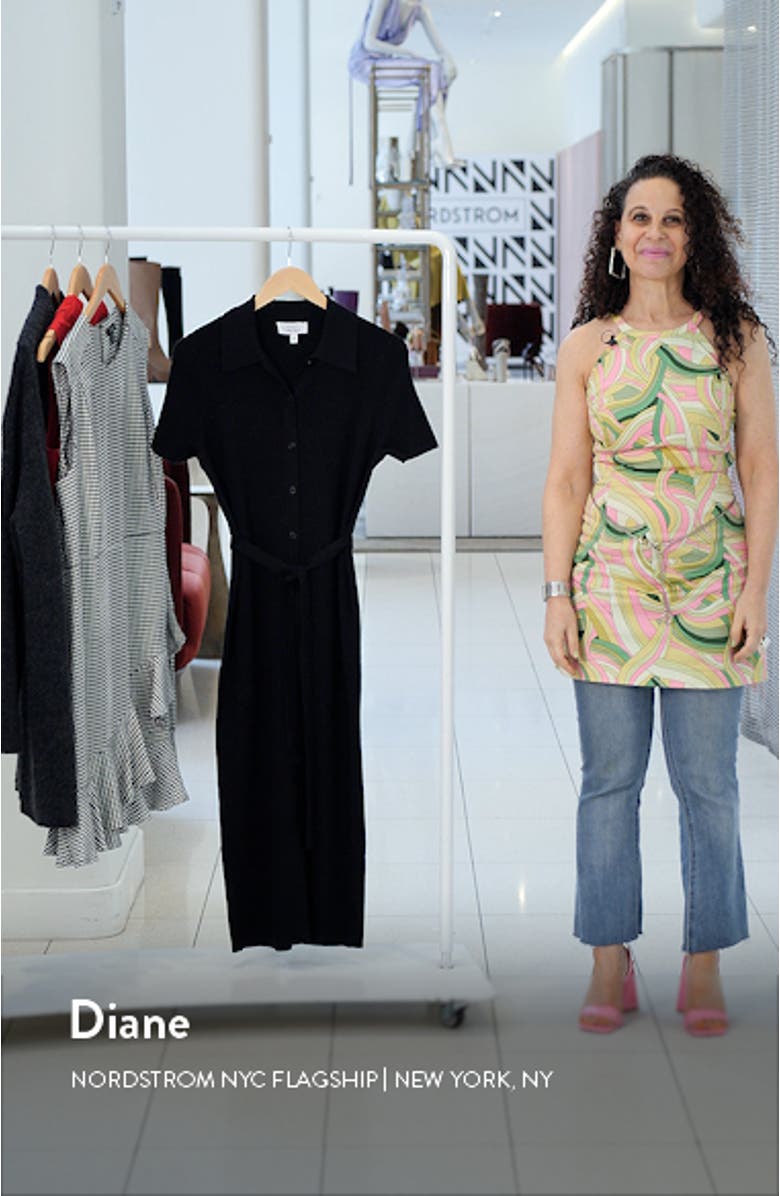 Lovely Tie Waist Knit Midi Dress, sales video thumbnail