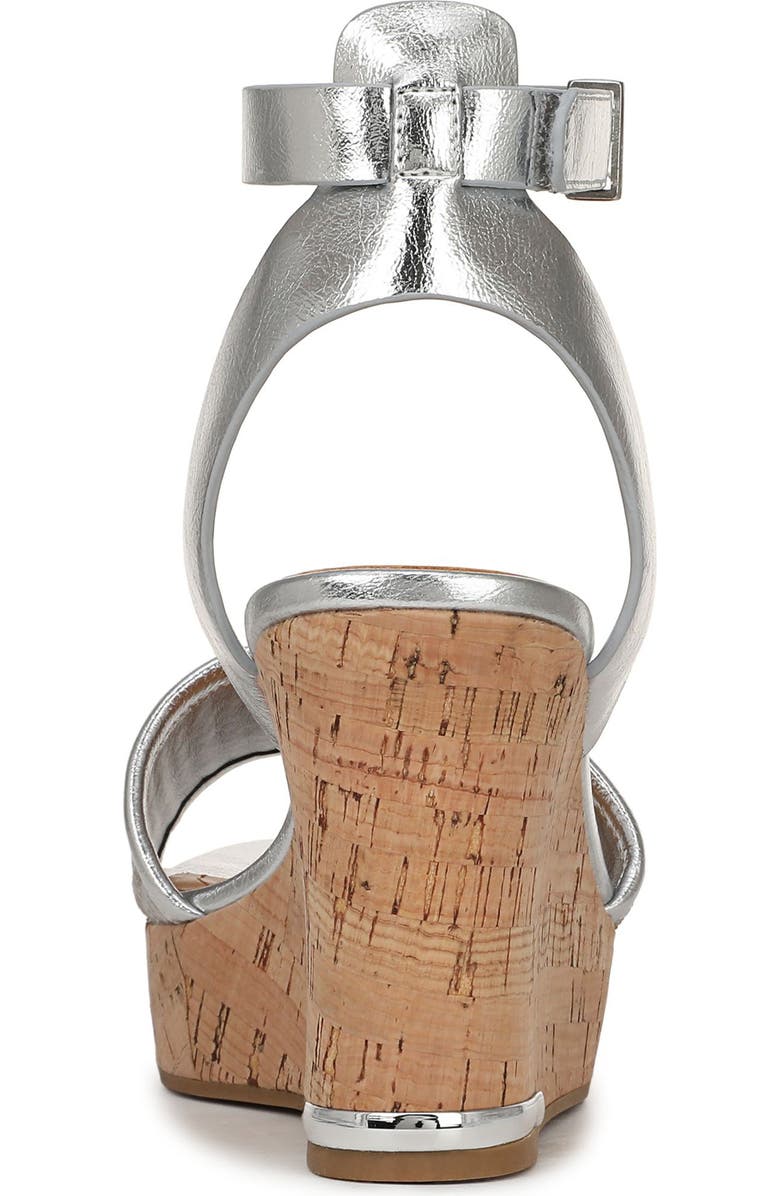 Franco Sarto Celeste Wedge Sandal, Alternate, color, Silver