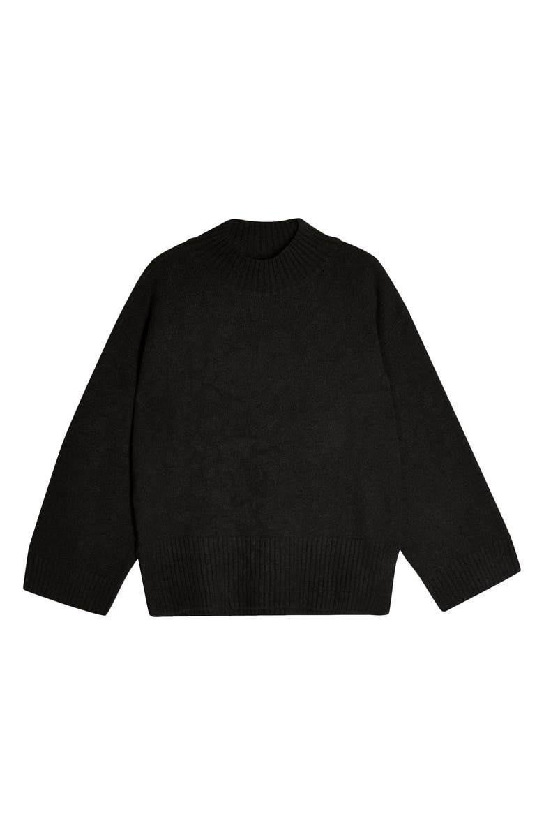 Topshop Mock Neck Sweater, Alternate, color, 