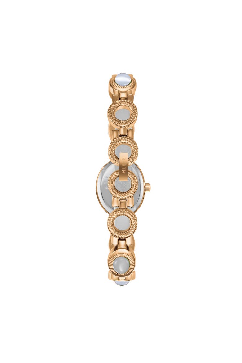 Rosalie Jade Stone Bracelet Watch, Alternate, color, Rose Gold