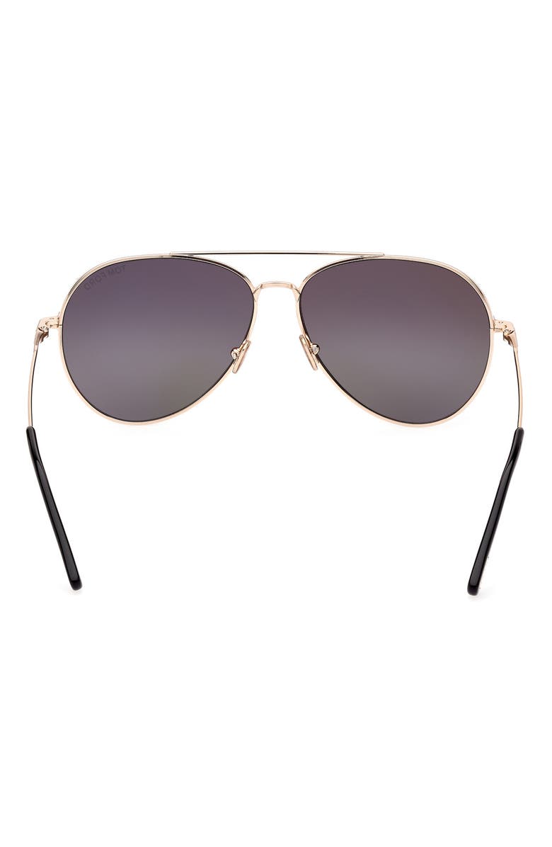 TOM FORD Dashel 62mm Oversize Pilot Sunglasses, Alternate, color, 