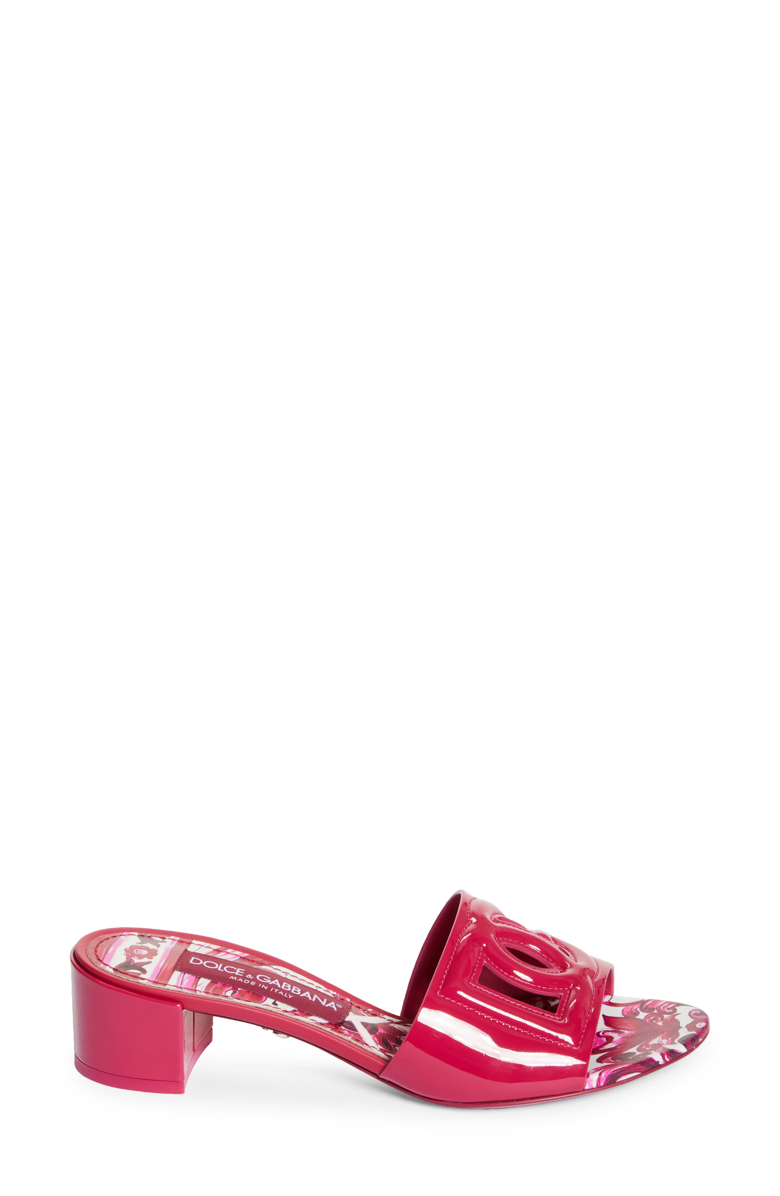 Interlock Logo Slide Sandal, Alternate, color, CYCLAMEN