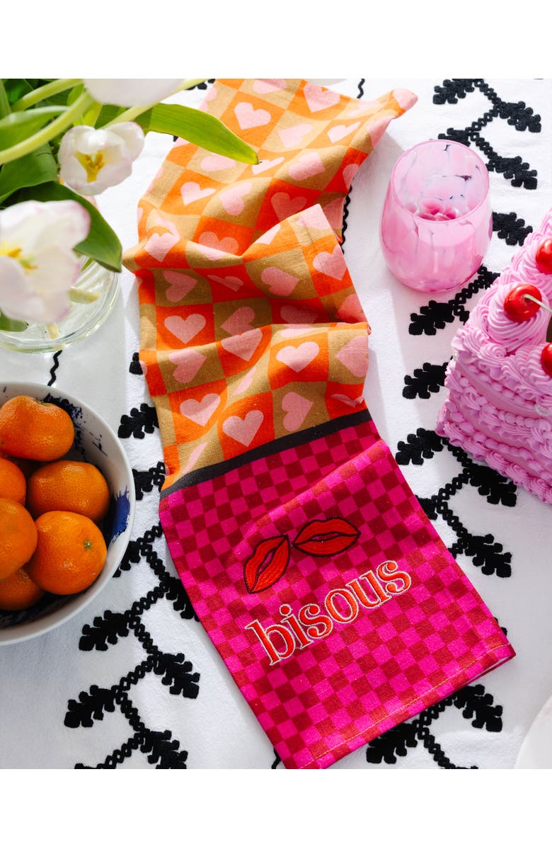 Furbish Bisous Dish Towel, Alternate, color, Bisous