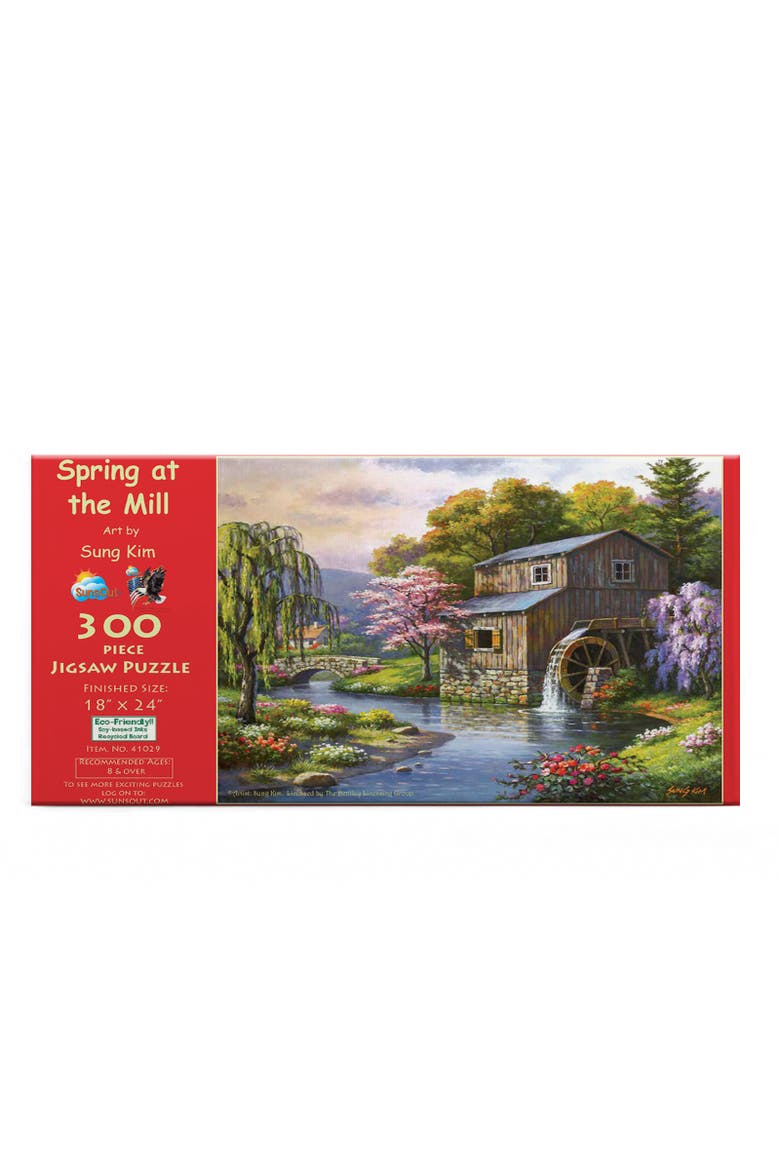 Spring at the Mill 300 piece Jigsaw Puzzle for Adults, Alternate, color, Multicolor