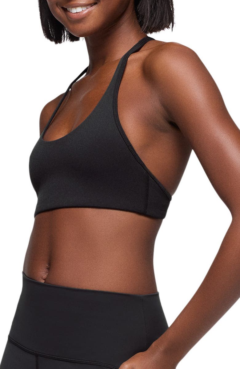 prAna Luxara Racerback Sports Bra, Alternate, color, Black