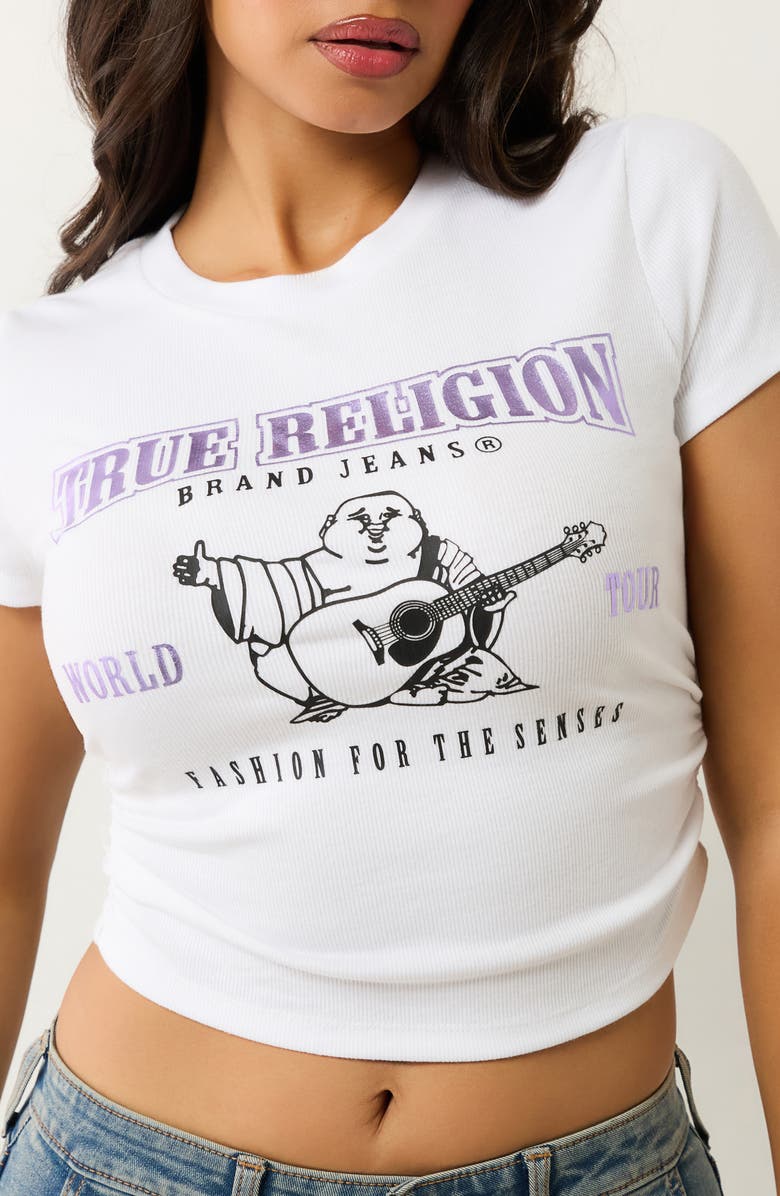 True Religion Rib Baby T-Shirt, Alternate, color,