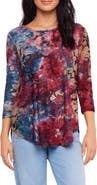 Karen Kane Floral Shirttail Top