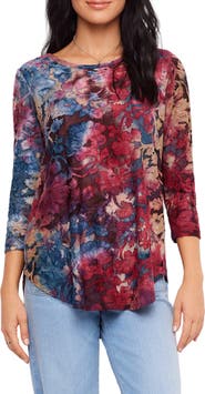Karen Kane Floral Shirttail Top