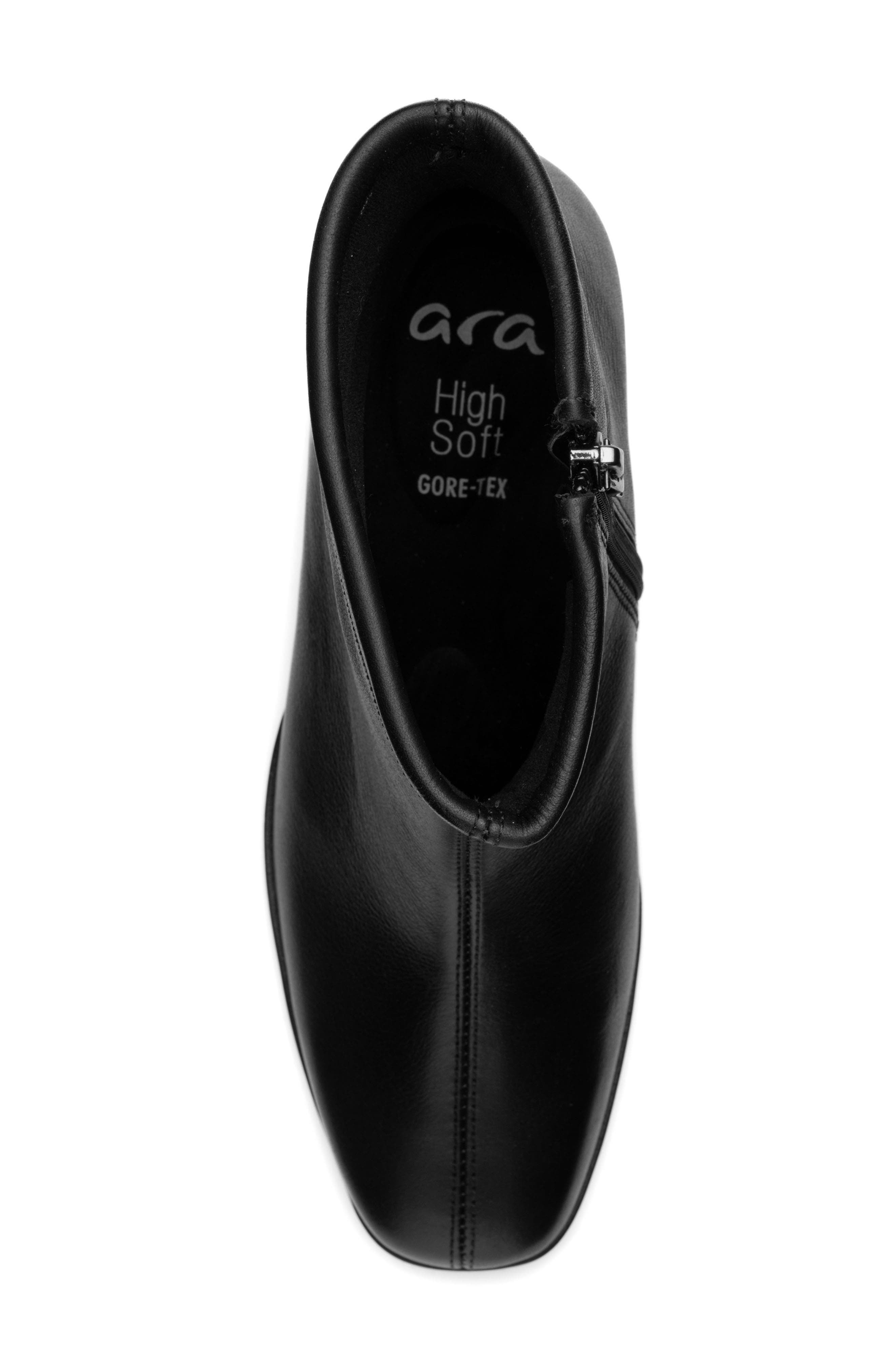 Geode Waterproof Leather Bootie, Alternate, color, BLACK