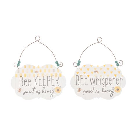 7" x 4.5" Bee Wall Plaque A/2