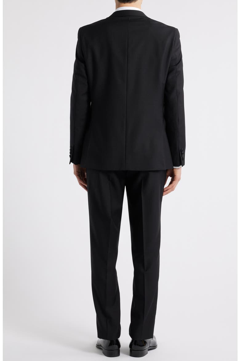 Matteo Slim Fit Black Wool Tuxedo, Alternate, color, BLACK