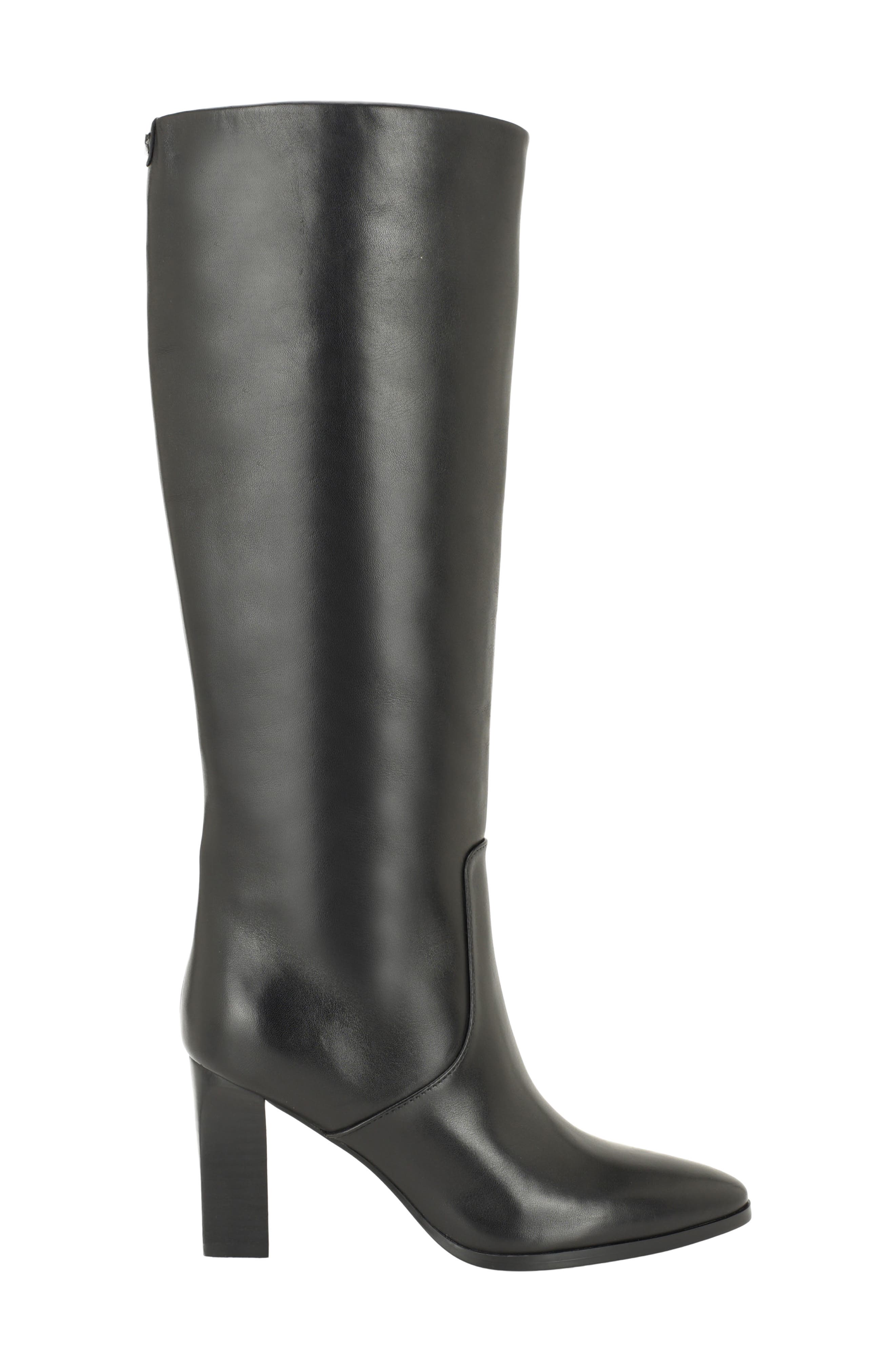 Darlea Knee High Boot, Alternate, color, BLACK LEATHER