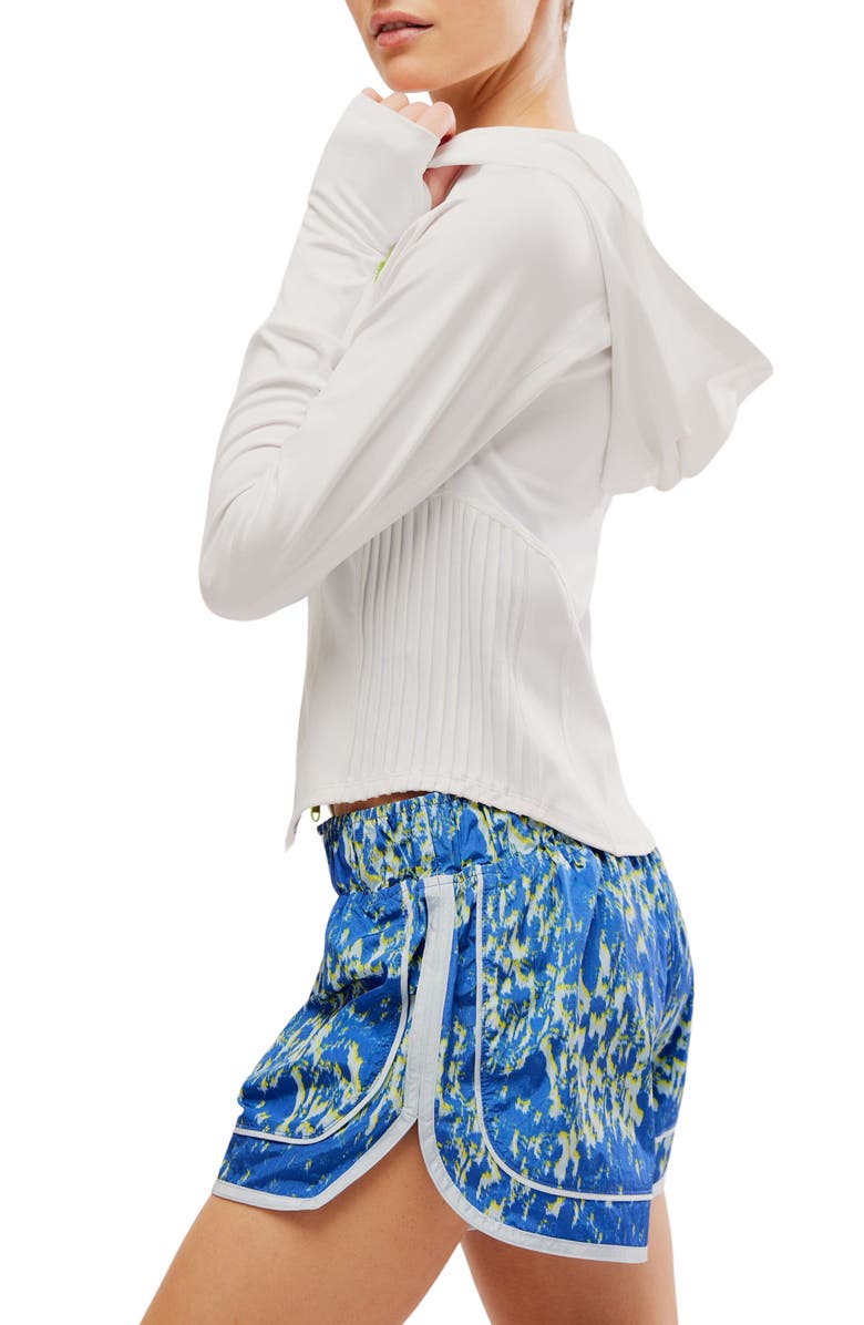 Free People FP Movement Playin' for Keeps Track Jacket, Alternate, color, White Combo