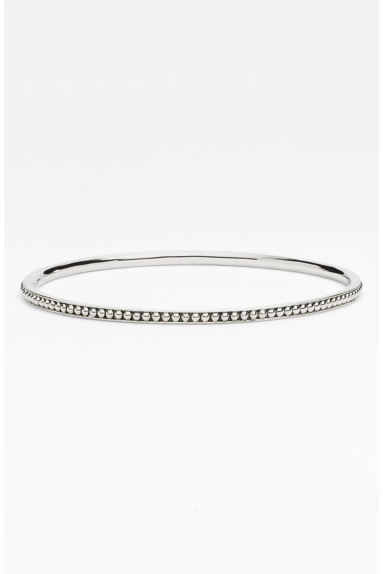 Caviar Bangle, Alternate, color, STERLING SILVER