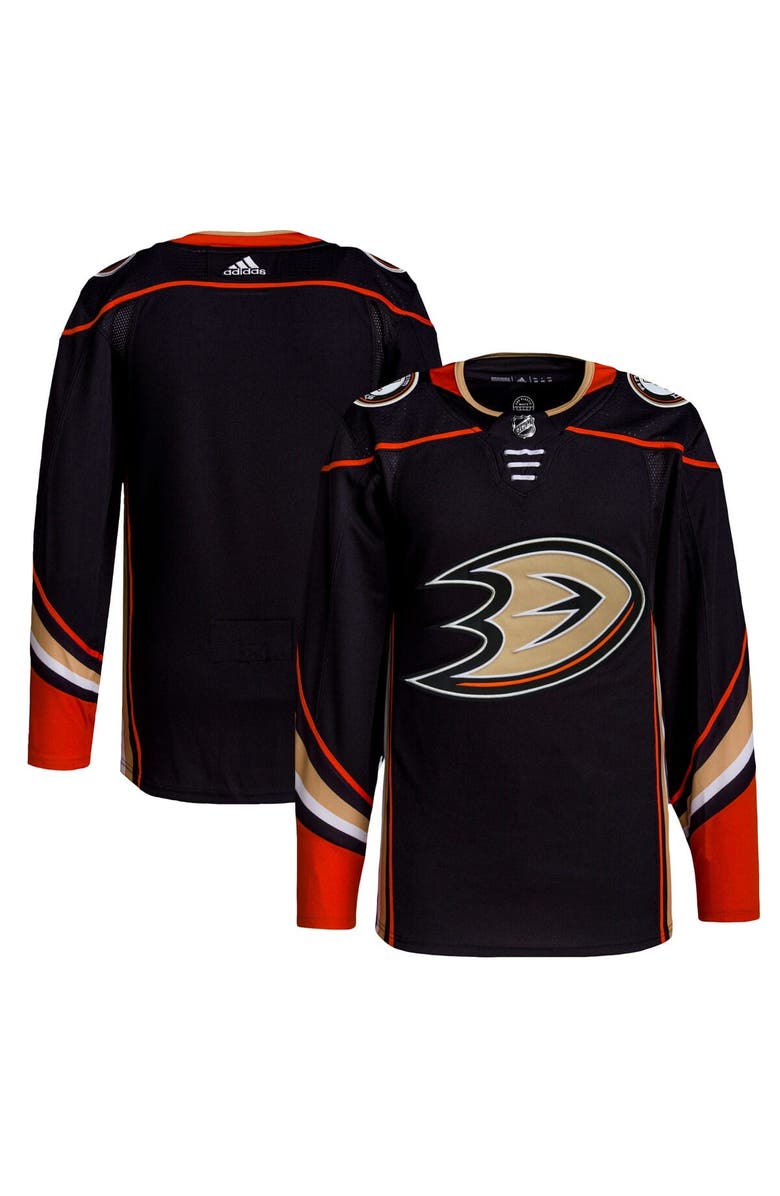 adidas Men's adidas Black Anaheim Ducks Home Authentic Jersey, Main, color, 
