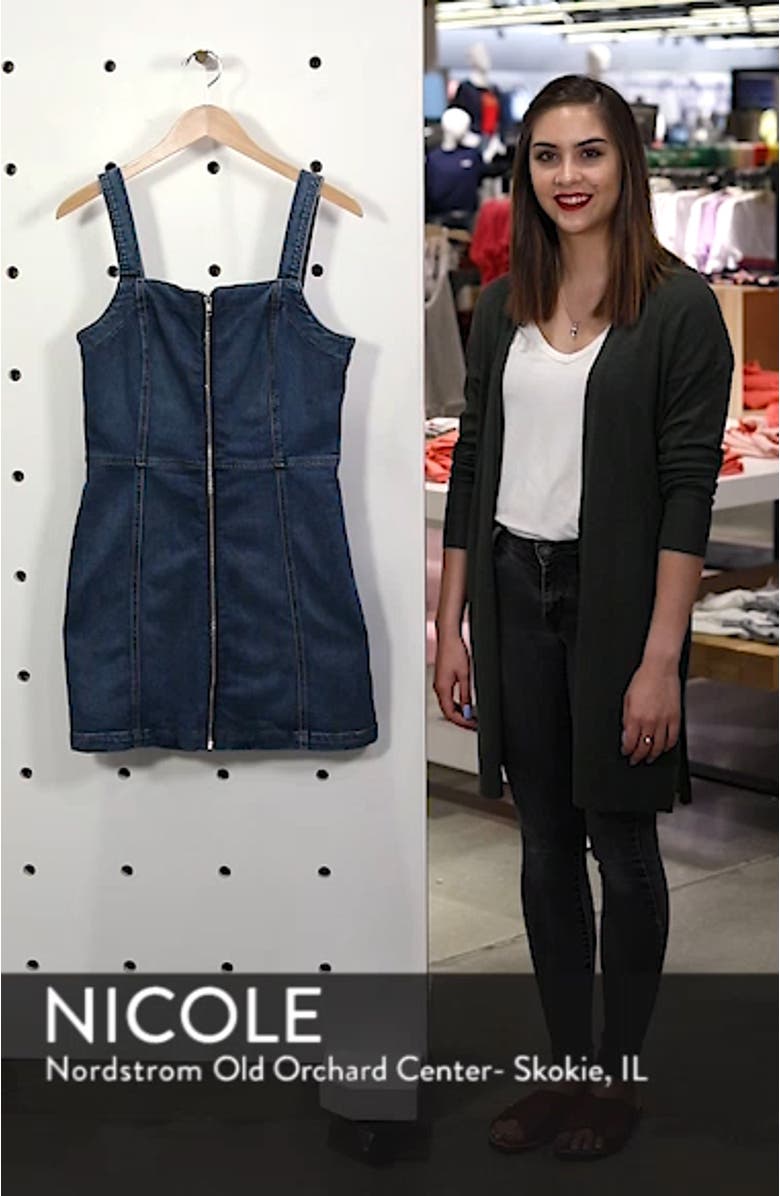 Parker Denim Pinafore Dress, sales video thumbnail