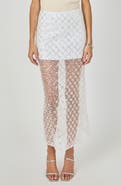 Endless Rose Embellished Mesh Maxi Skirt