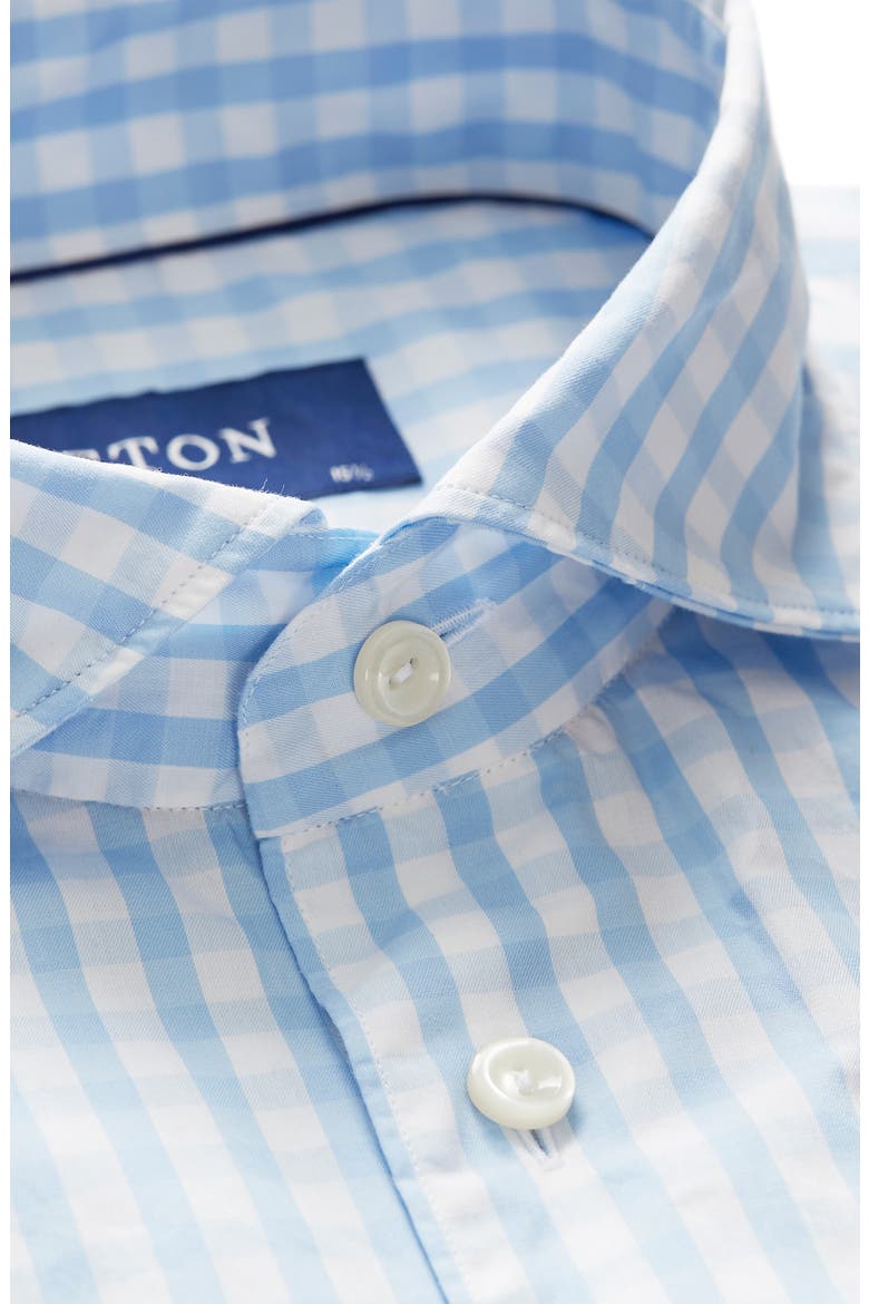 Soft Casual Line Slim Fit Plaid Shirt, Alternate, color, BLUE