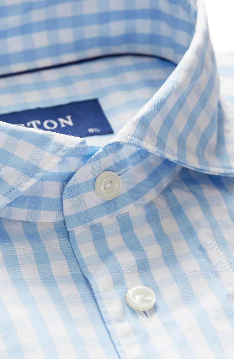 Eton Soft Casual Line Slim Fit Plaid Shirt, Alternate, color,