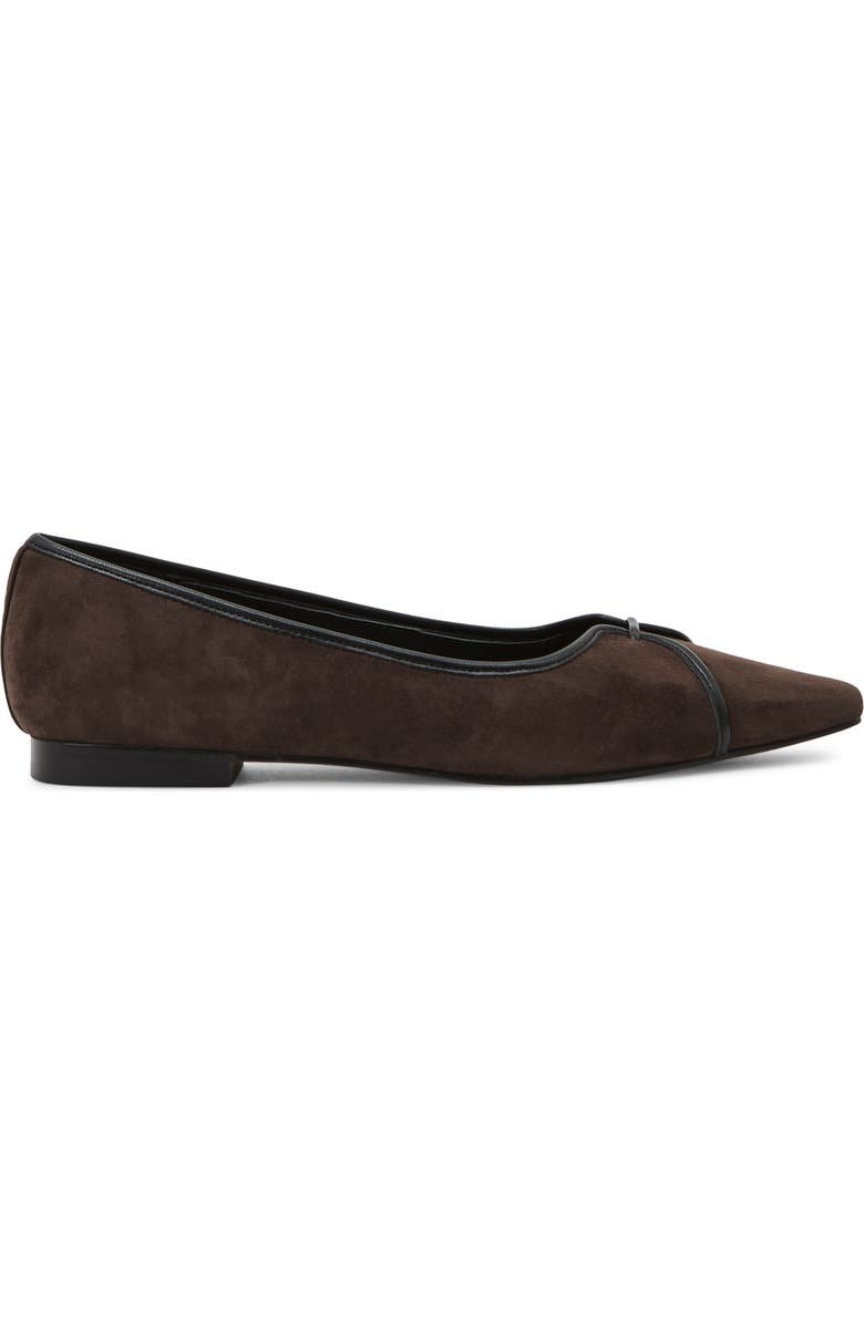 Reiss Evelyn Ballet Flat, Main, color, Chocolate